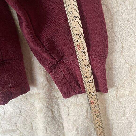 Stussy No. 4 Pullover Hoodie Y2K Burgundy Sz M Made In USA Please Read - Picture 14 of 14